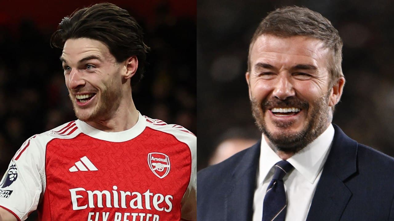 Declan Rice reveals David Beckham DM after incredible brace of free-kicks against Real Madrid