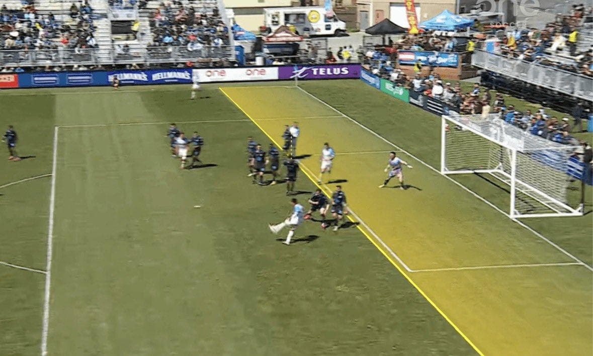 First 'daylight' offside goal scored in Canadian Premier League