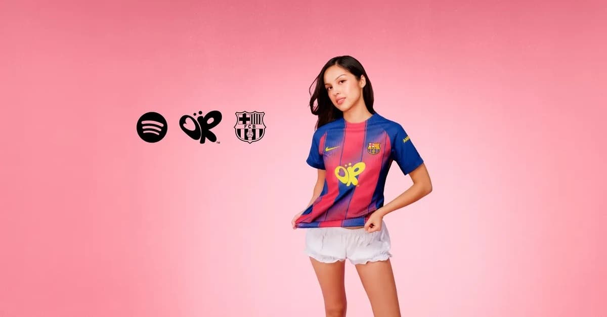 Olivia Rodrigo becomes latest Artist to feature on Barcelona’s El Clasico shirt